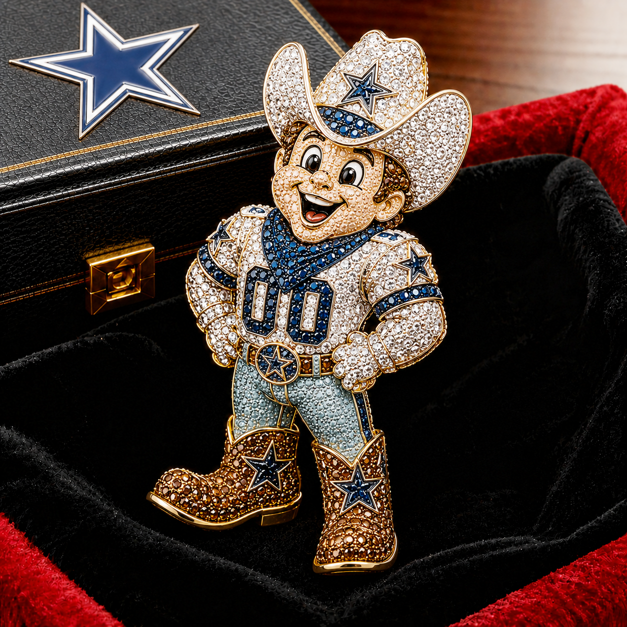 Premium NFL DC Luxury Sculptural Brooch