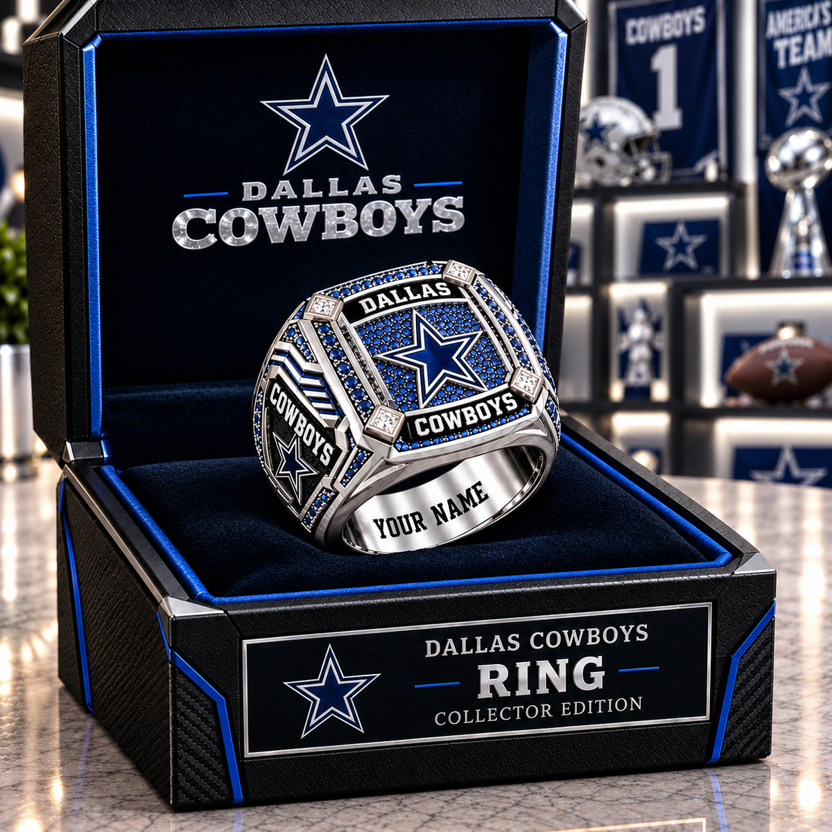 Premium NFL DC Team Spirit Collector Ring