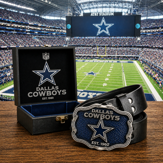 Premium NFL DC Vintage Heritage Leather Belt