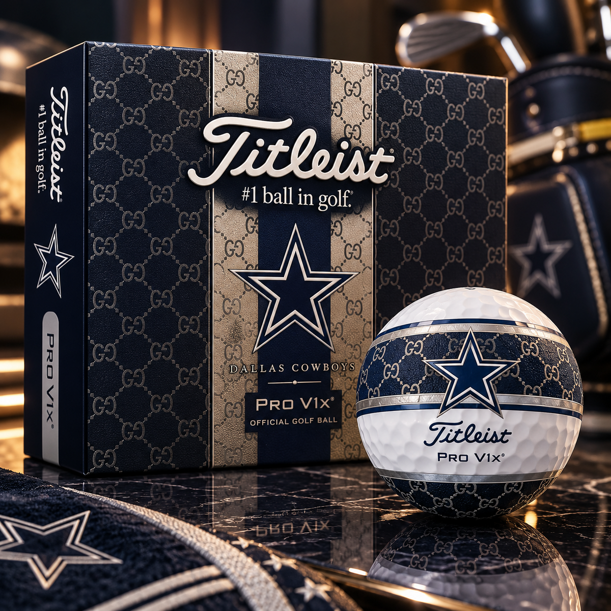 Premium NFL DC x GC x Titleist Pro V1 Golf Ball Set V3