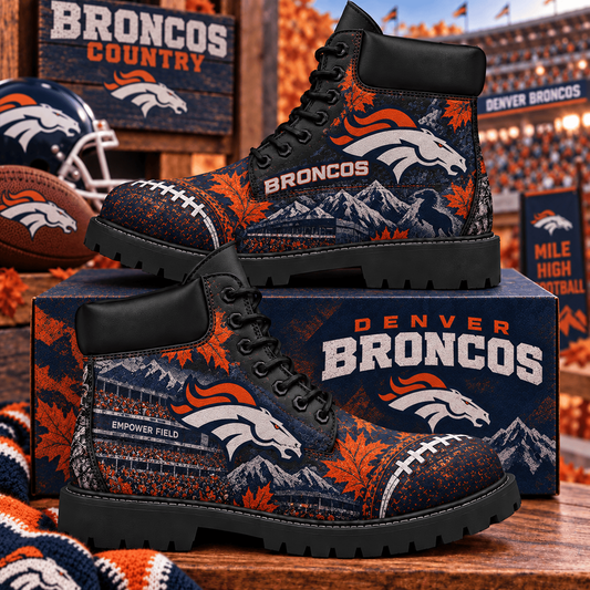 Premium NFL DEN Heritage Skyline Boots V4