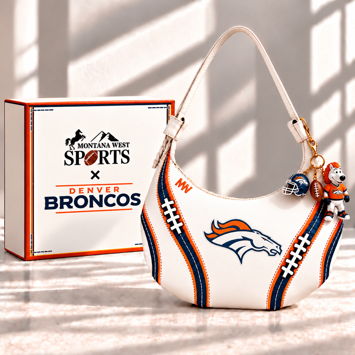 Premium NFL DEN Hobo Bag