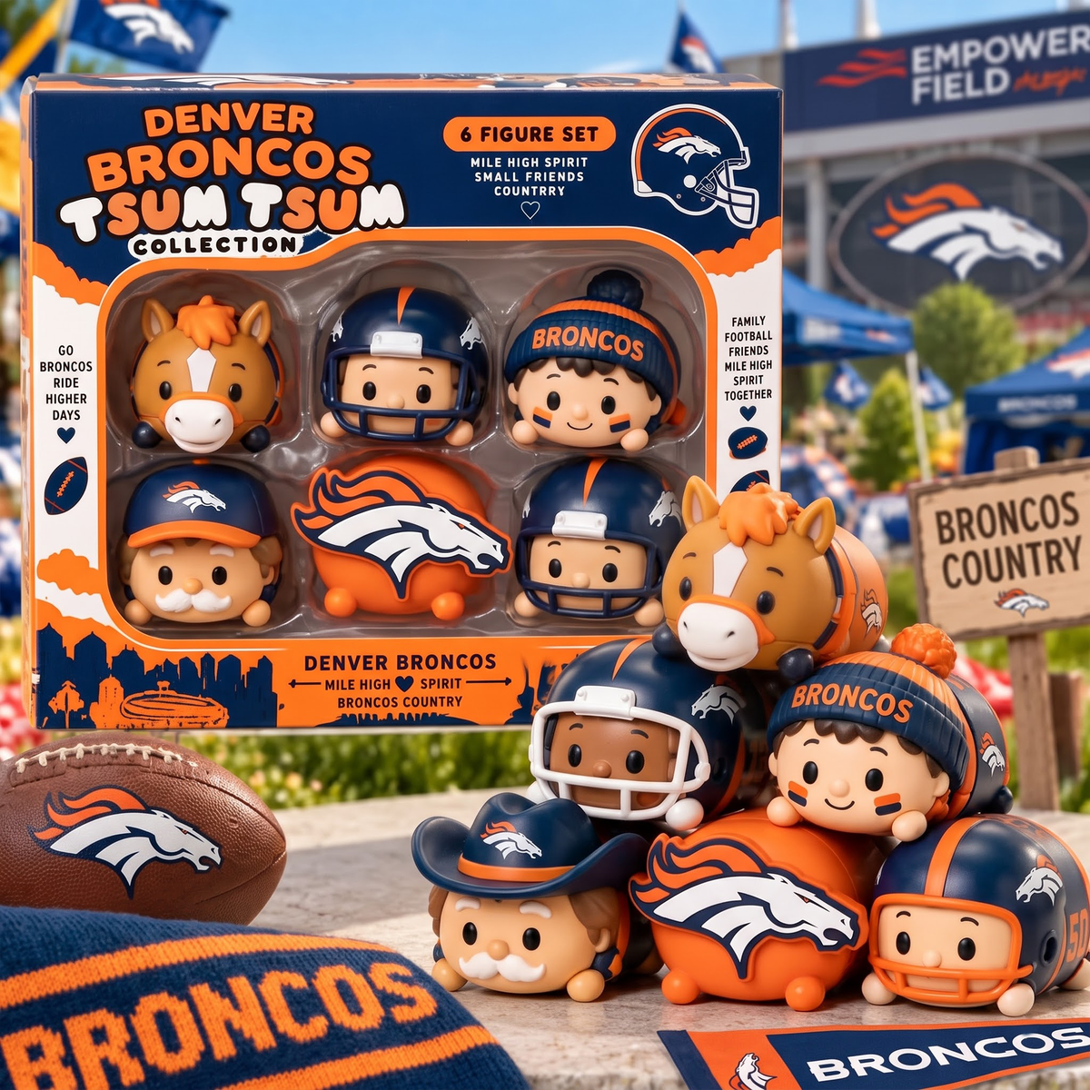 Premium NFL DEN Tsum Tsum Collector Set
