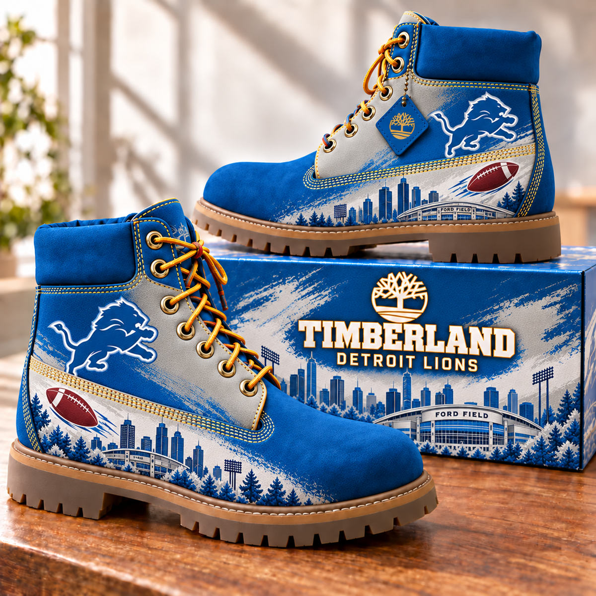 Premium NFL DET Skyline Collector Boots V2