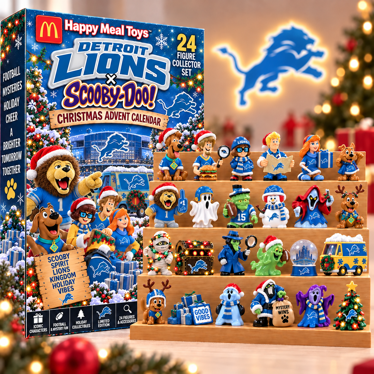 Premium NFL DL Christmas Crossover Advent Calendar V9