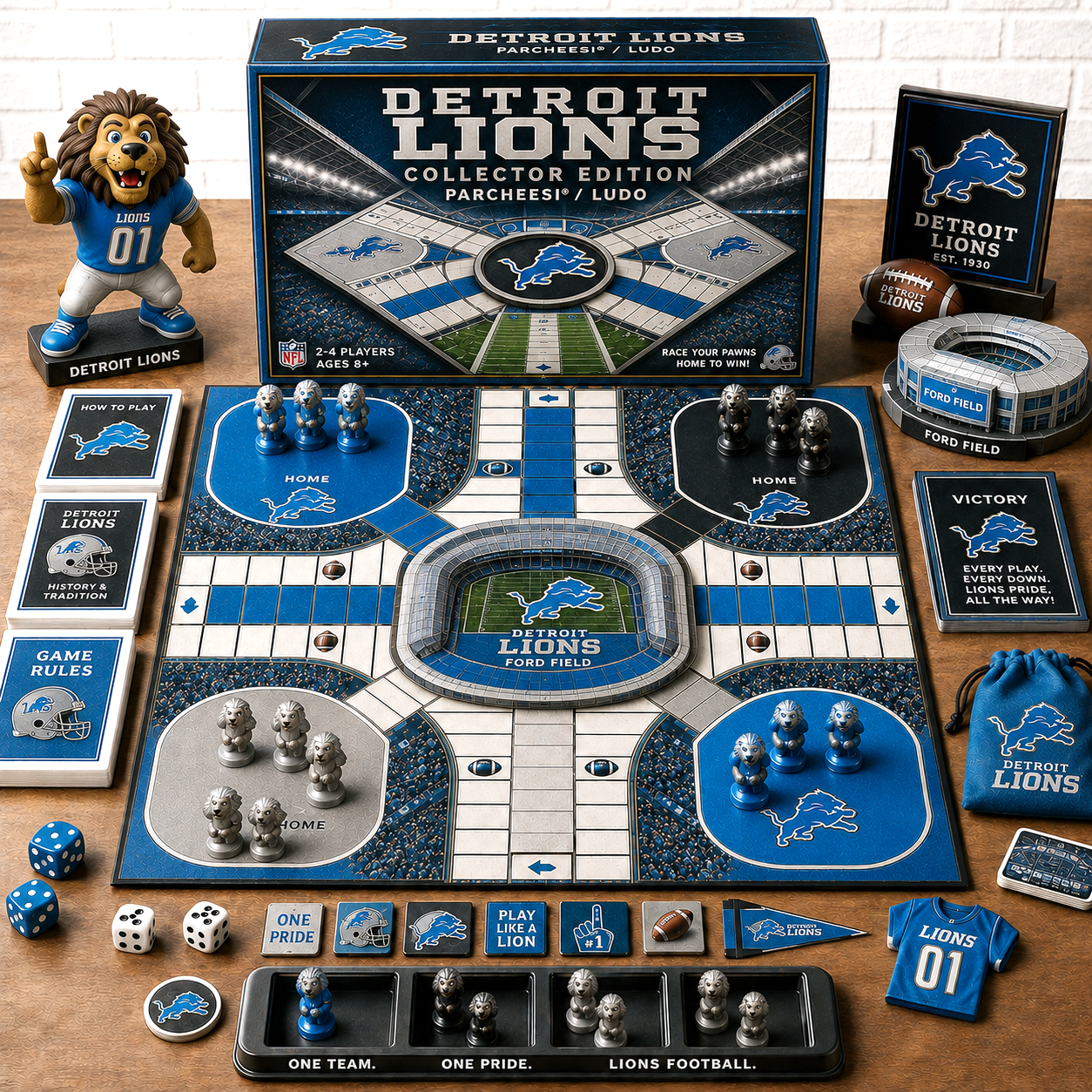 Premium NFL DL Collector’s Edition Parcheesi Board Game