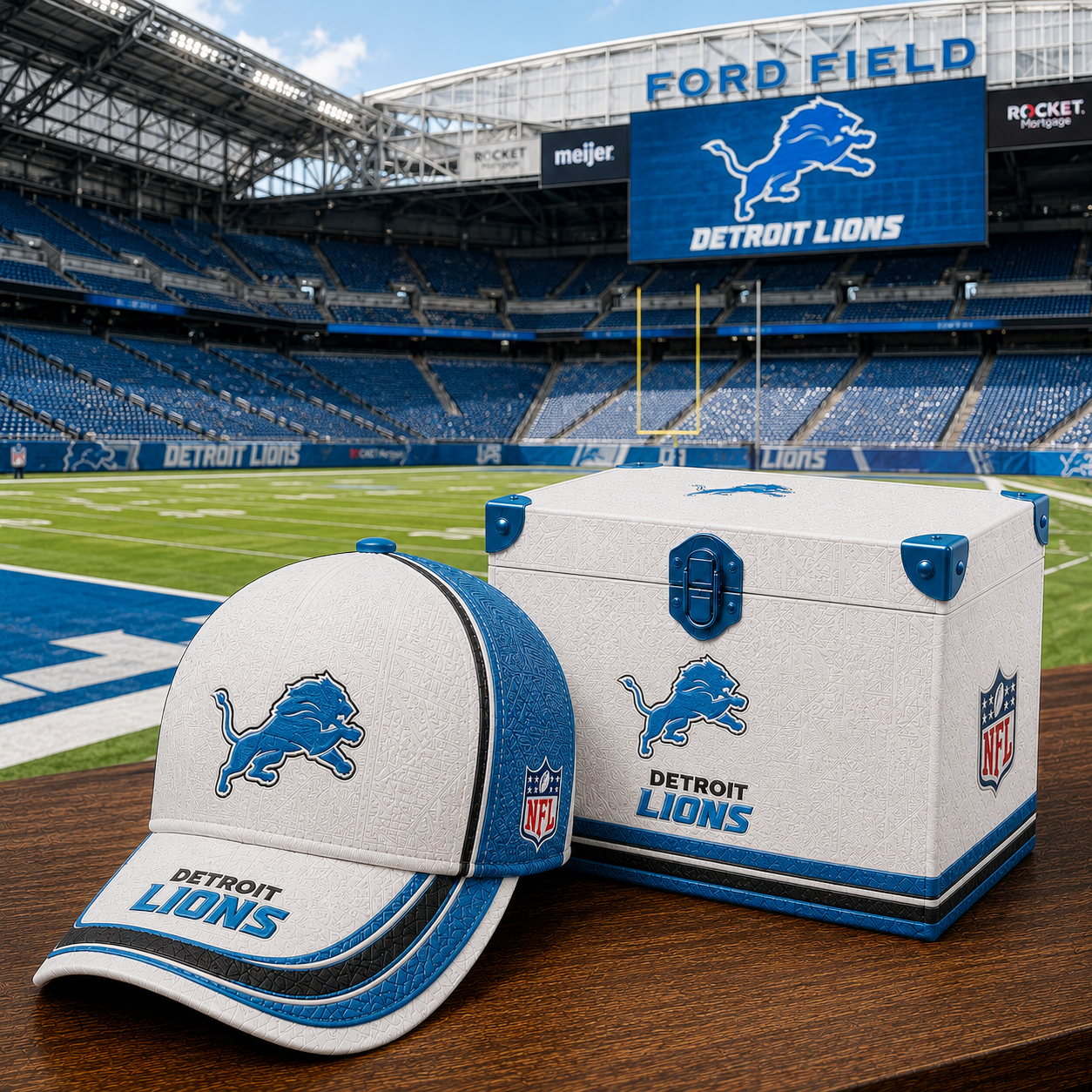 Premium NFL DL Embossed Leather Cap V2