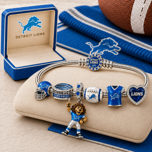 Premium NFL DL Gold Charm Bracelet Set