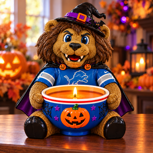 Premium NFL DL Halloween Candle Holder