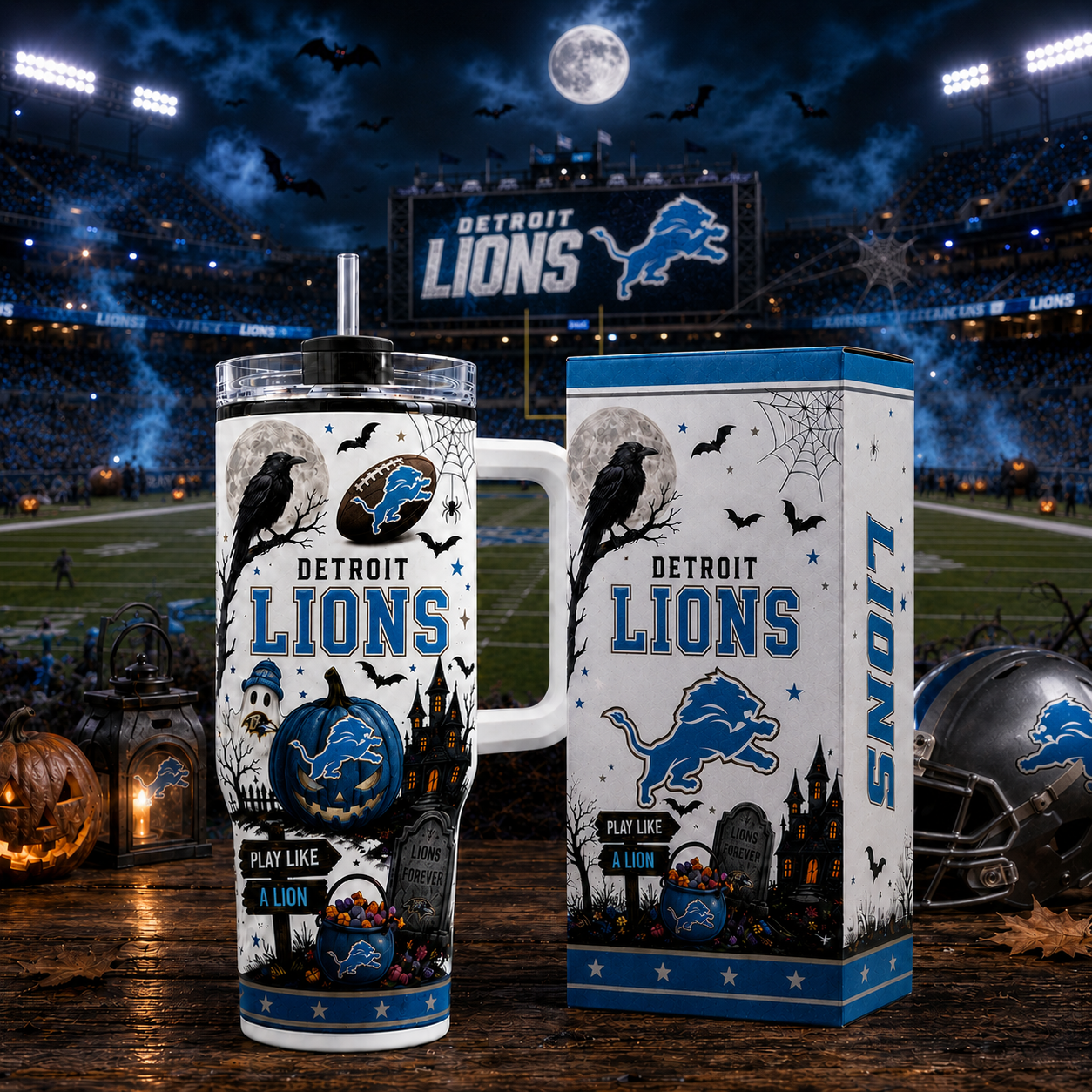 Premium NFL DL Halloween Spirit Insulated Tumbler