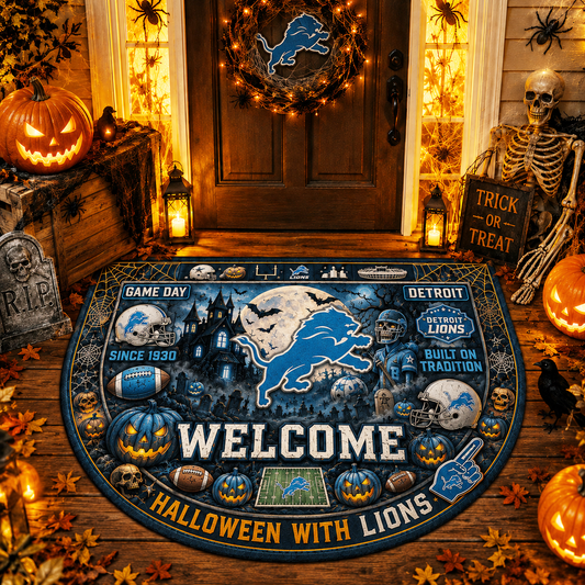 Premium NFL DL Halloween Welcome Doormat