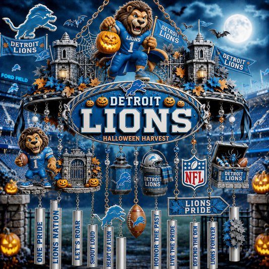 Premium NFL DL Halloween Wind Chime