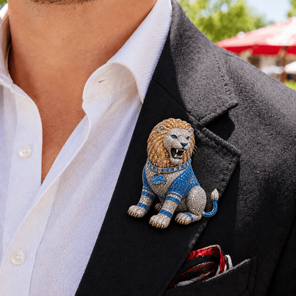 Premium NFL DL Luxury Sculptural Brooch