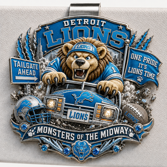 Premium NFL DL Mascot Tailgate 3D Car Visor Clip