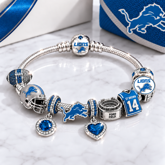 Premium NFL DL Team Spirit Charm Bracelet V8