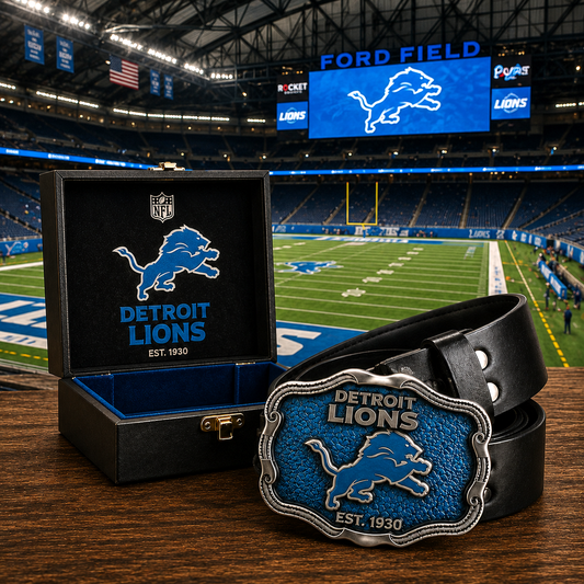 Premium NFL DL Vintage Heritage Leather Belt