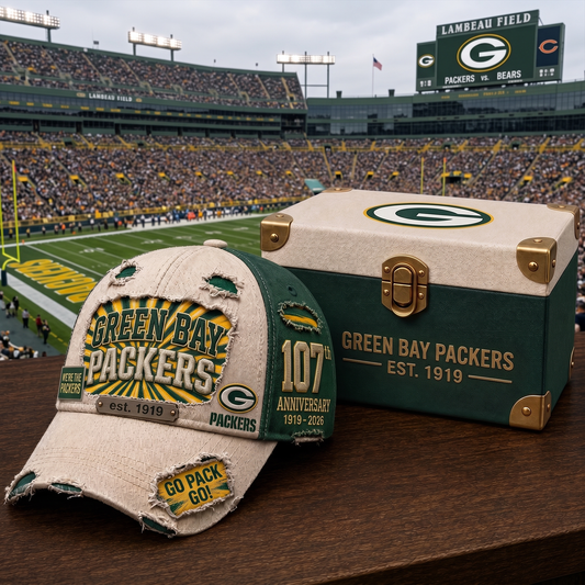 Premium NFL GB Anniversary Distressed Cap