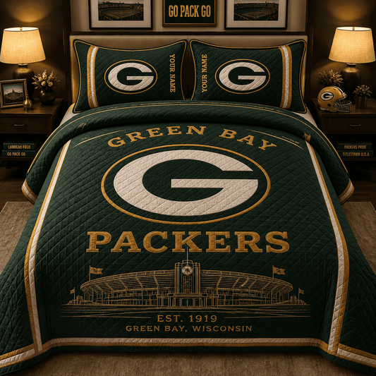 Premium NFL GB Bedding Sets Luxury