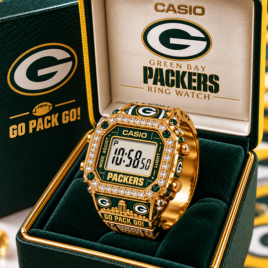 Premium NFL GB Gold Ring Watch