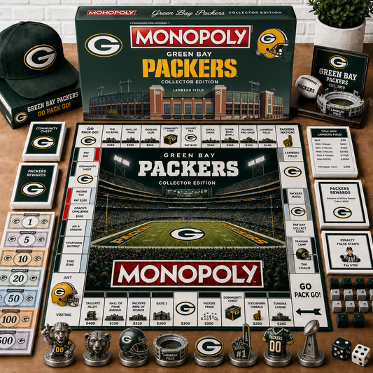 Premium NFL GB Monopoly Collector’s Edition Board Game