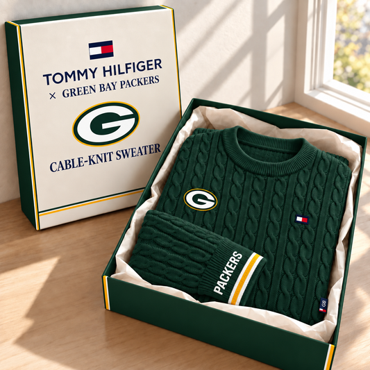 Premium NFL GBP Cable Knit Sweater
