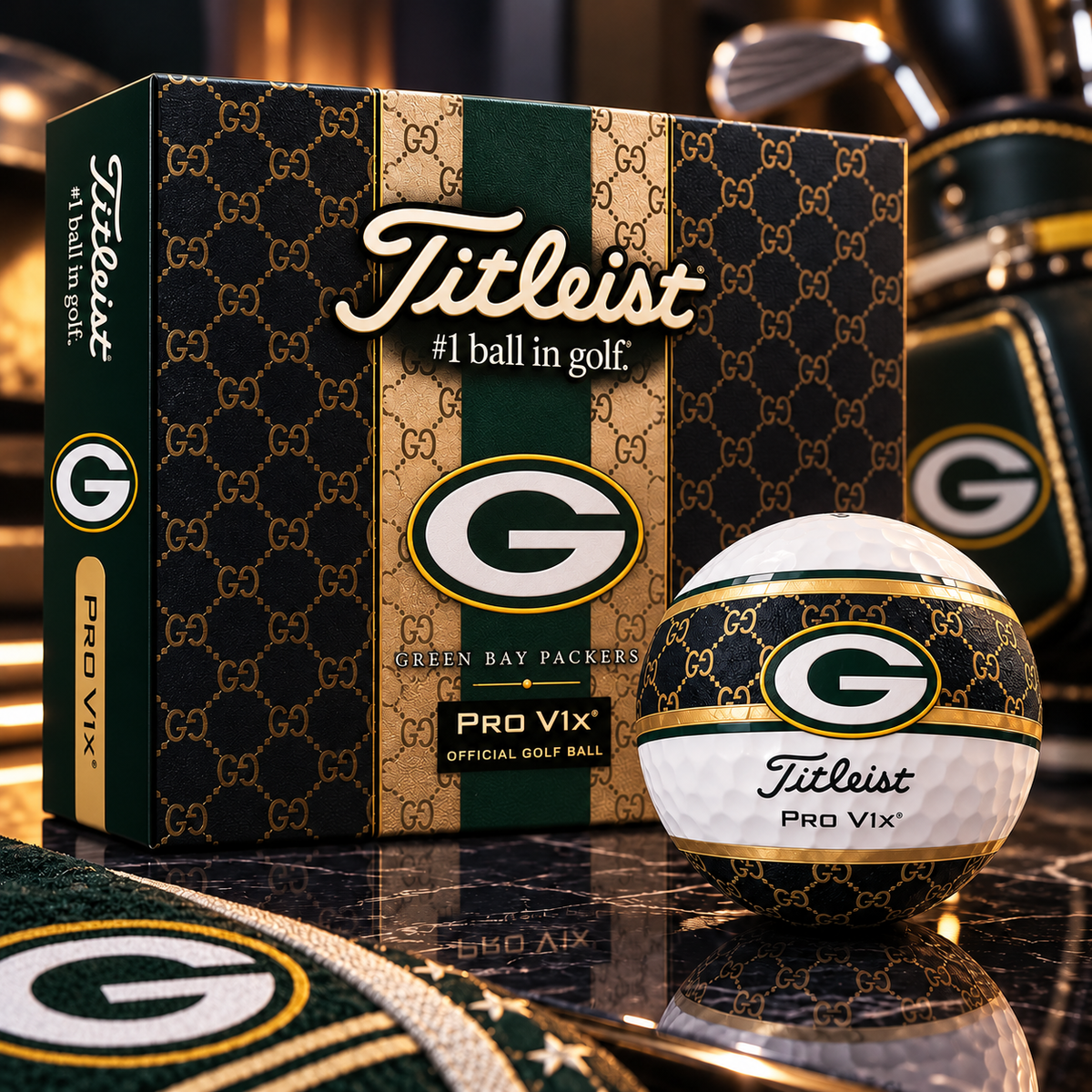Premium NFL GBP x GC x Titleist Pro V1 Golf Ball Set V3