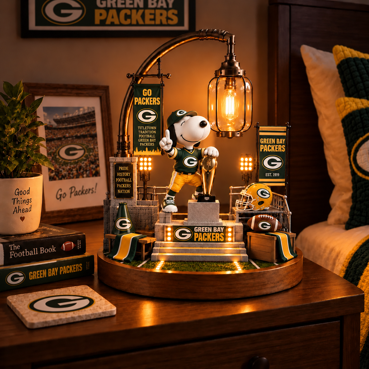 Premium NFL GBP x SNP Themed Bedside Lamp