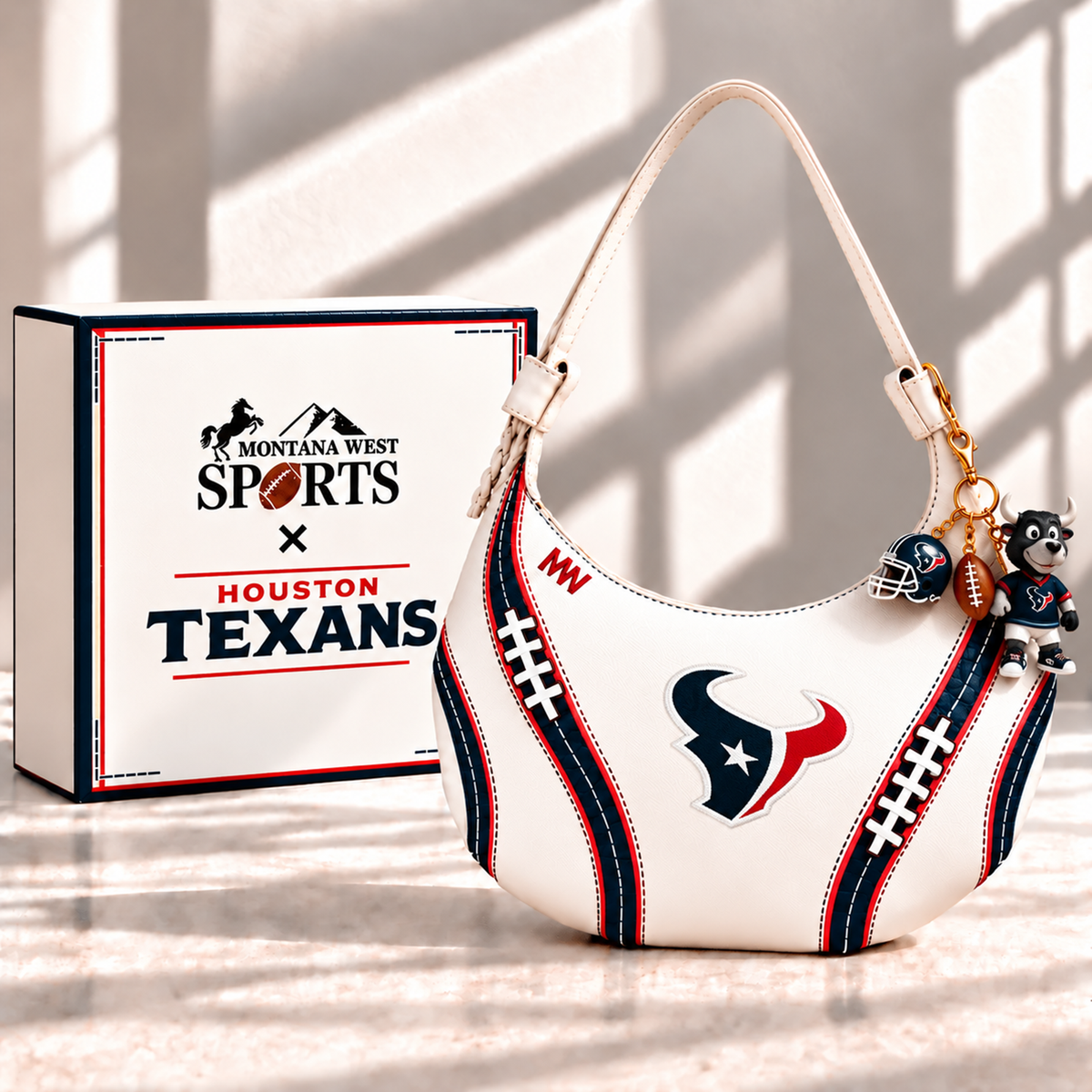 Premium NFL HOU Hobo Bag