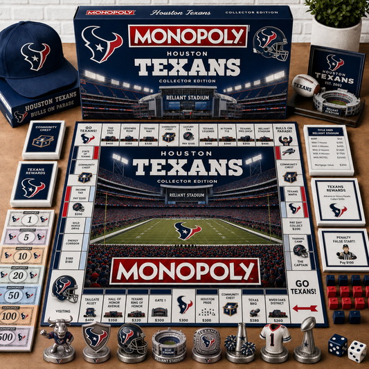 Premium NFL HOU Monopoly Collector’s Edition Board Game