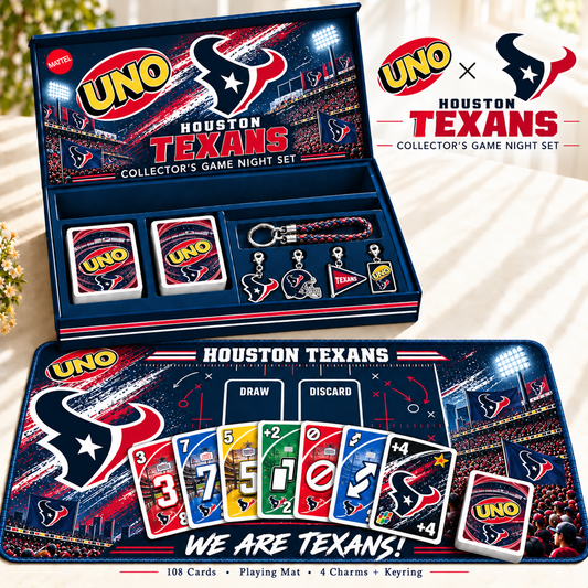 Premium NFL HOU Uno Board Game Set
