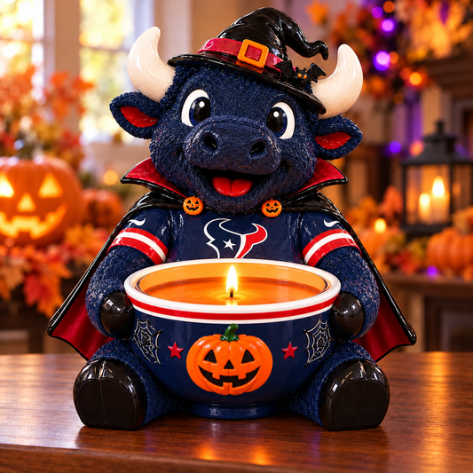 Premium NFL HT Halloween Candle Holder