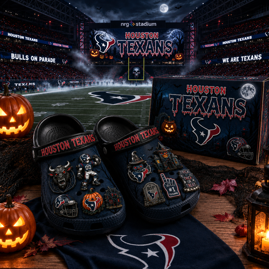 Premium NFL HT Haunted Game Day Halloween Charm Clogs