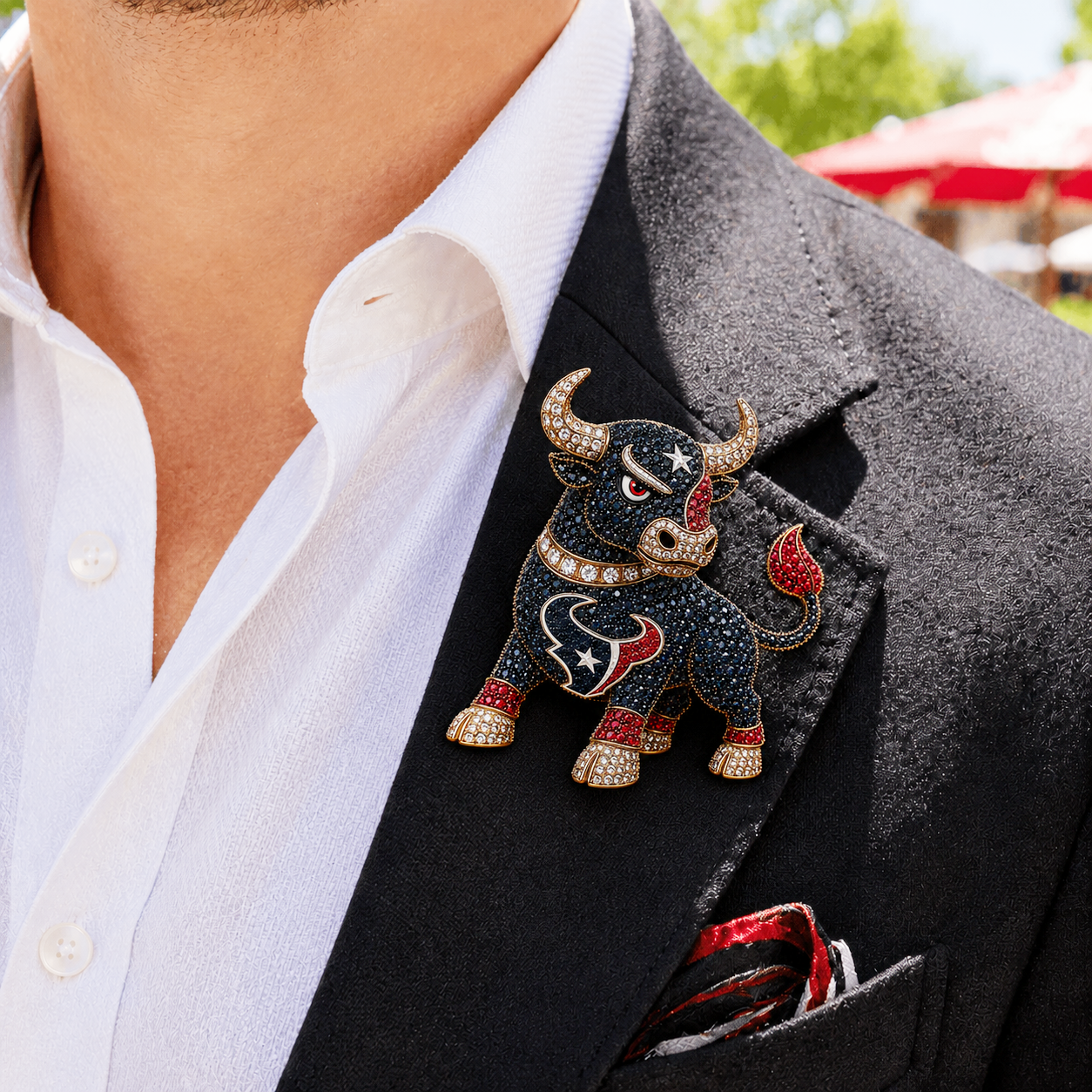 Premium NFL HT Luxury Sculptural Brooch