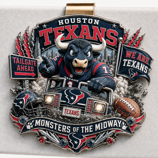Premium NFL HT Mascot Tailgate 3D Car Visor Clip