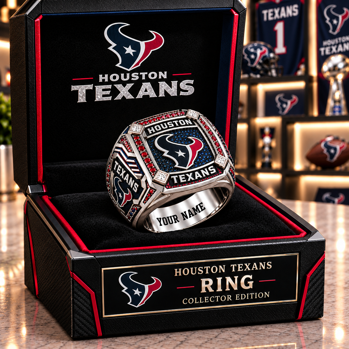 Premium NFL HT Team Spirit Collector Ring