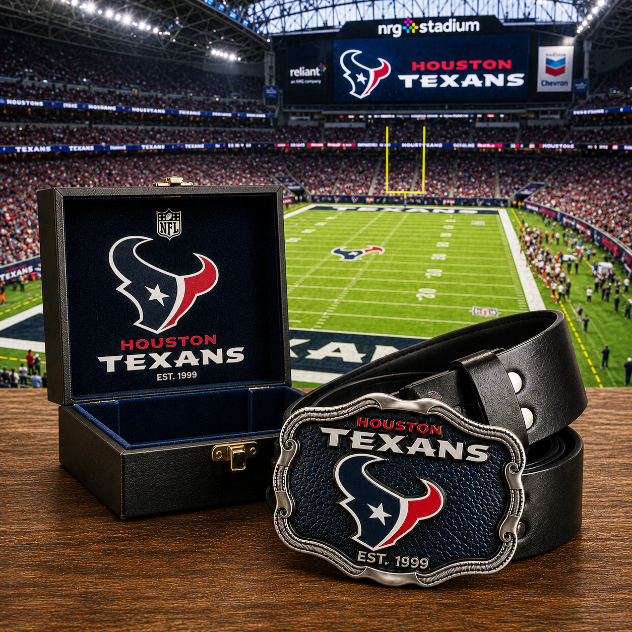 Premium NFL HT Vintage Heritage Leather Belt