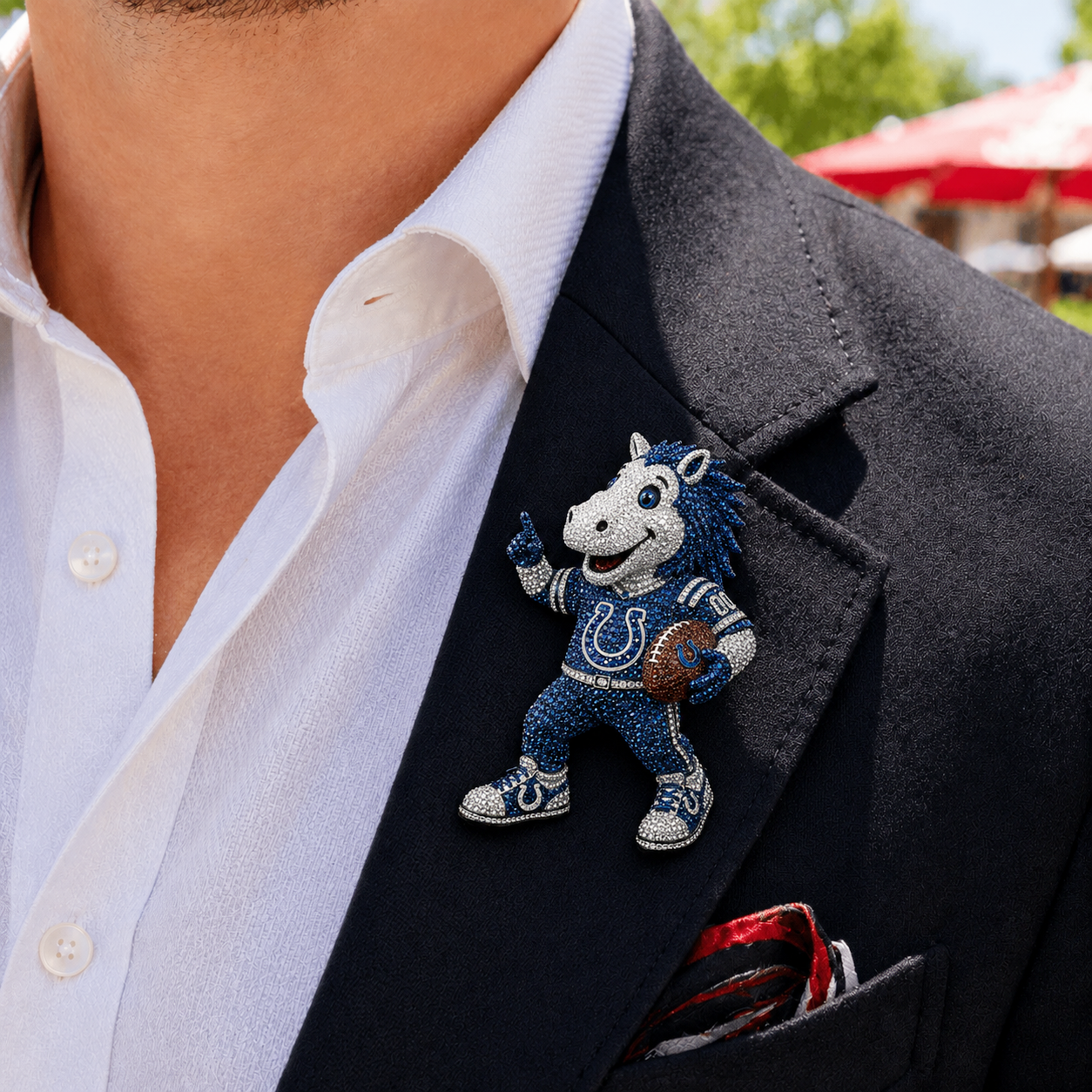 Premium NFL IC Luxury Sculptural Brooch