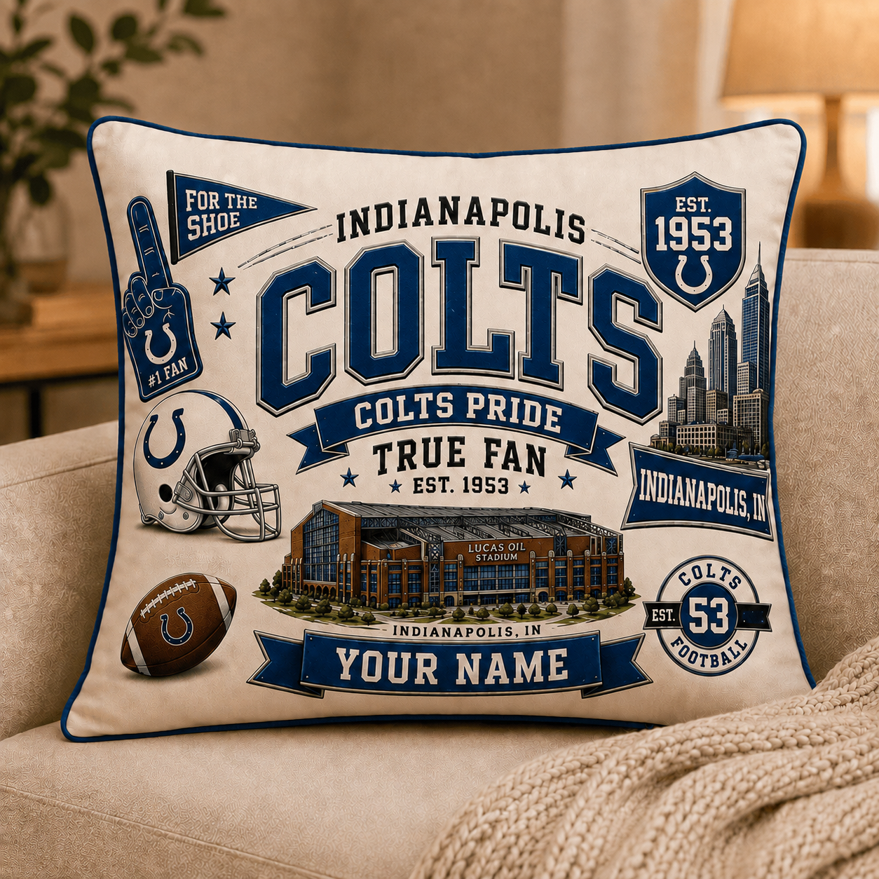Premium NFL IC Vintage Pillow
