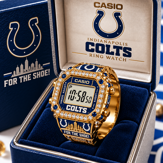 Premium NFL IND Gold Ring Watch