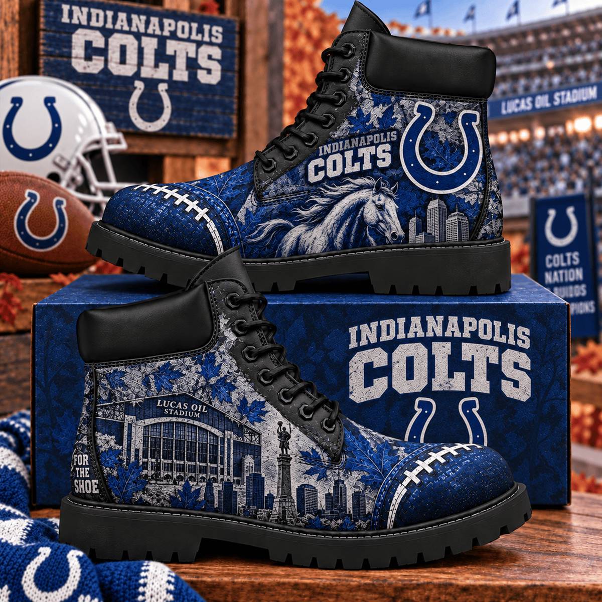 Premium NFL IND Heritage Skyline Boots V4