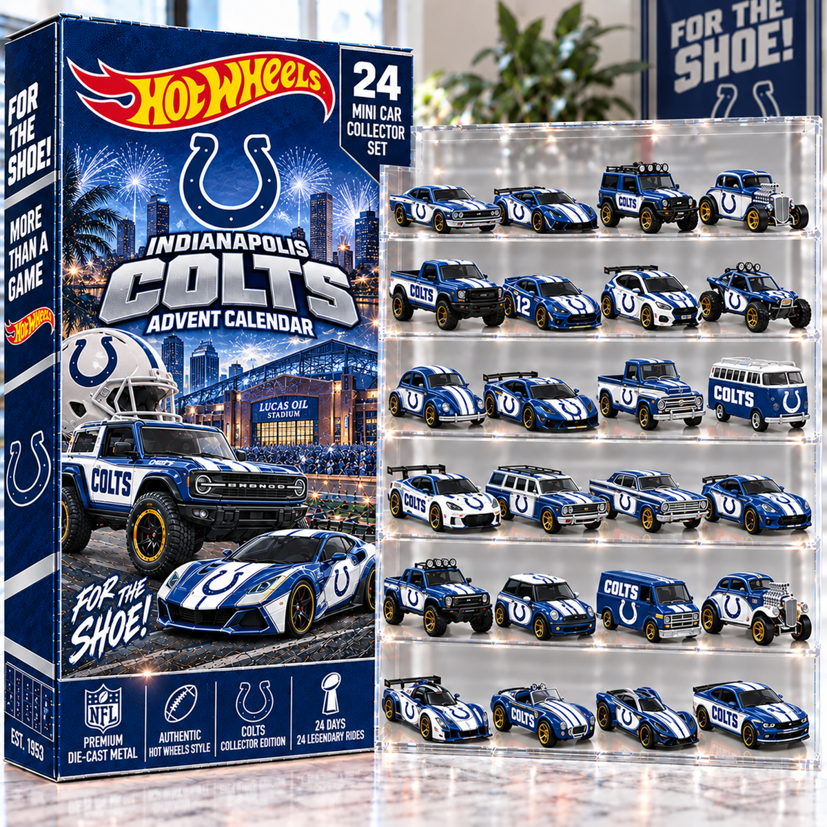Premium NFL IND Mini Car Advent Calendar V4