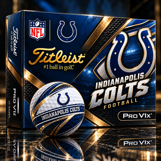 Premium NFL IND x Titleist Pro V1 Team Spirit Golf Balls Set V2