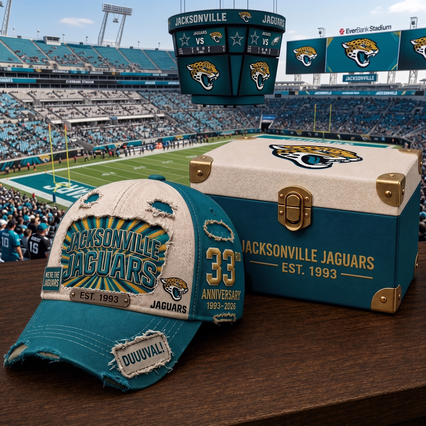 Premium NFL JAC Anniversary Distressed Cap