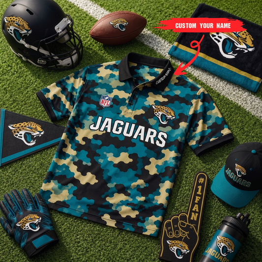 Premium NFL JAC Camo Polo Shirt