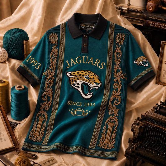 Premium NFL JAC Embroidered Vintage Heritage Polo Shirt