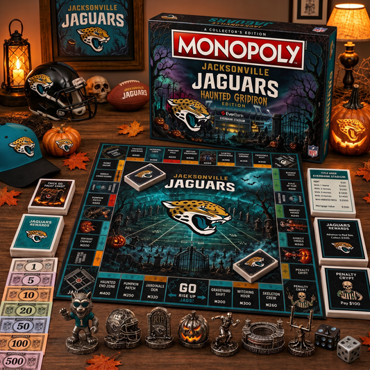 Premium NFL JAC Halloween Monopoly Collector’s Edition Board Game V2