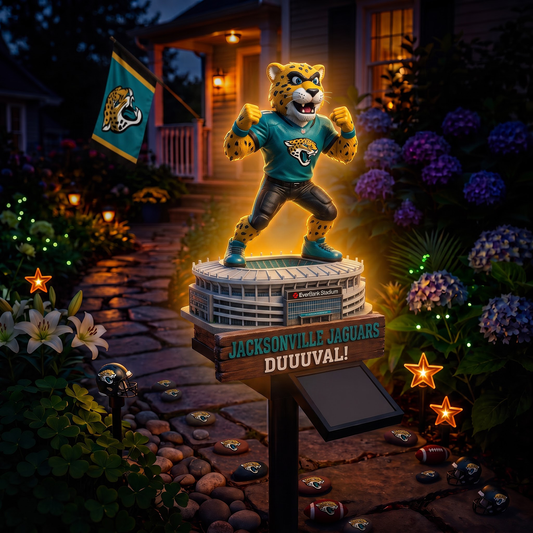 Premium NFL JAC Mascot Stadium LumiGarden Solar Lights