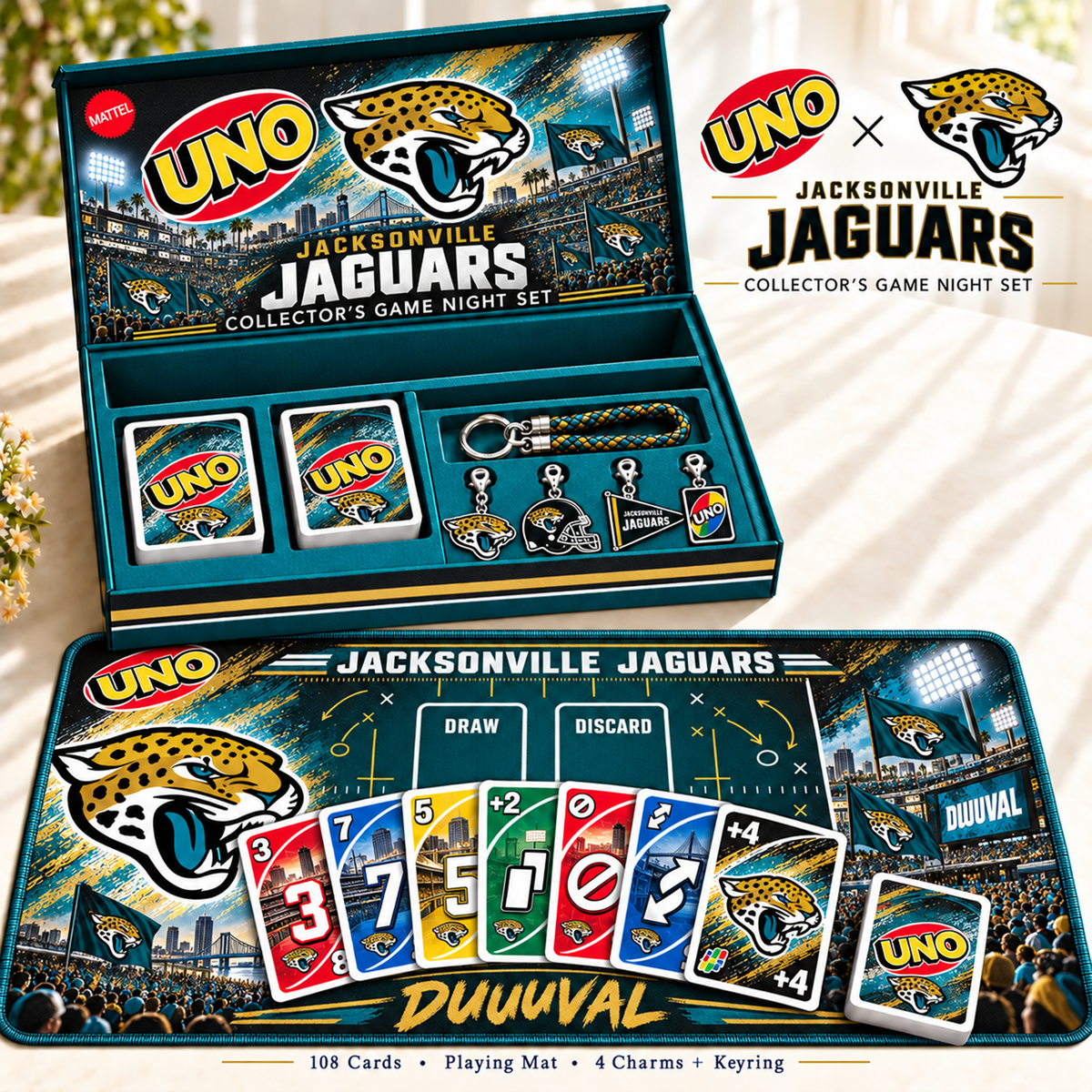 Premium NFL JAC Uno Board Game Set