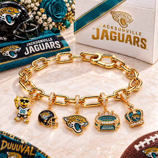 Premium NFL JJ Game Day Gold Charm Bracelet V5