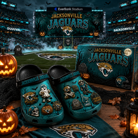 Premium NFL JJ Haunted Game Day Halloween Charm Clogs